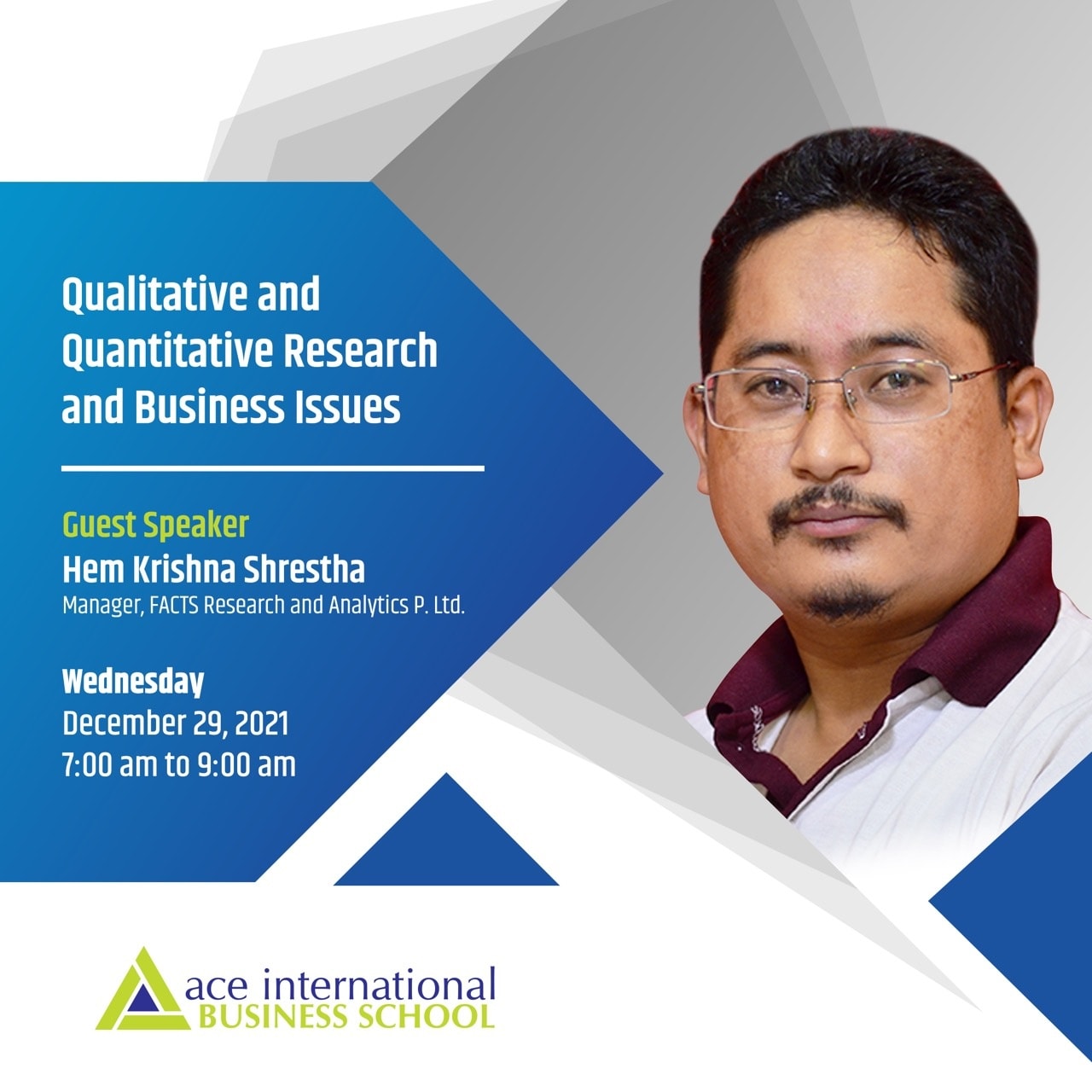 Guest Session on “Qualitative and Quantitative Research and Business Issues