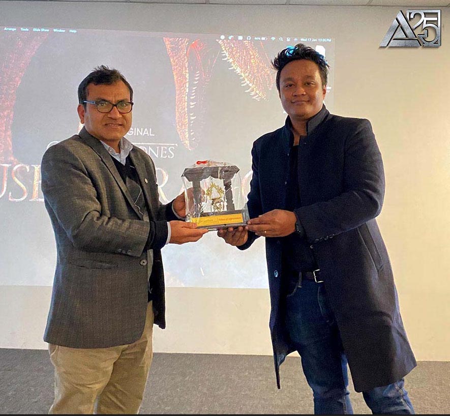 Guest session led by Mr. Sapan Shrestha on the topic ‘Creative Seminar on Empowering Students in VFX, Animation, and Gaming Industry’
