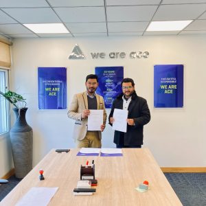 A Memorandum of Understanding (MoU) was signed between Ace Institute of Management and Vertical Advertisements Pvt. Ltd.