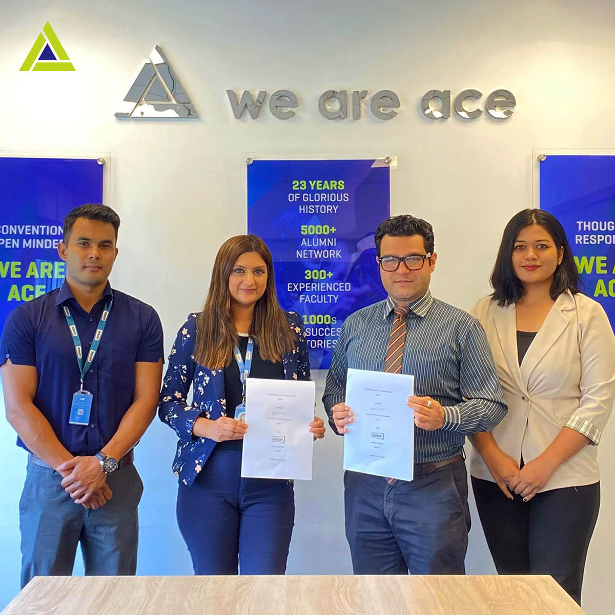 MoU was signed between Ace Institute of Management and Genese Solutions