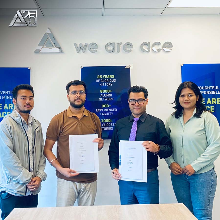 MoU signed between Ace  and Prixa Technologies